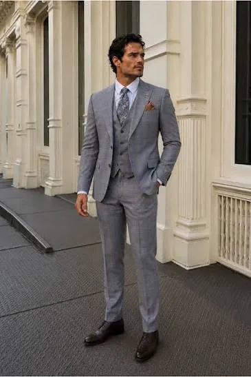 A grey suit